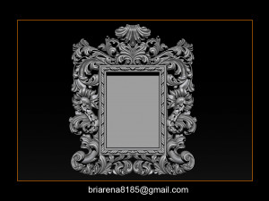 mirror frame 3d - cnc machine - 3d cn 3D 프린트 모델