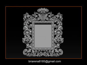 mirror frame 3d - cnc machine - 3d cn 3D Print Model