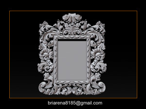 mirror frame 3d - cnc machine - 3d cn 3D 프린트 모델
