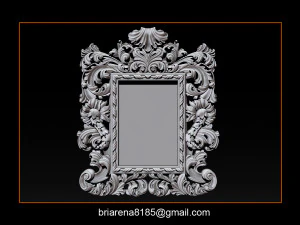 mirror frame 3d - cnc machine - 3d cn 3D Print Model
