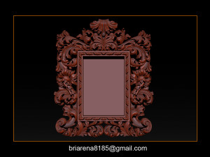 mirror frame 3d - cnc machine - 3d cn 3D 프린트 모델