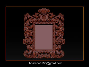 mirror frame 3d - cnc machine - 3d cn 3D Print Model
