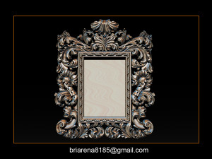 mirror frame 3d - cnc machine - 3d cn 3D 프린트 모델