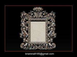 mirror frame 3d - cnc machine - 3d cn 3D Print Model