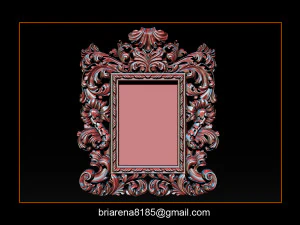 mirror frame 3d - cnc machine - 3d cn 3D Print Model