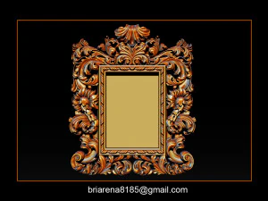 mirror frame 3d - cnc machine - 3d cn 3D Print Model
