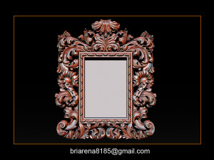 mirror frame 3d - cnc machine - 3d cn 3D 프린트 모델