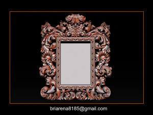 mirror frame 3d - cnc machine - 3d cn 3D Print Model