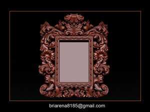 mirror frame 3d - cnc machine - 3d cn 3D 프린트 모델