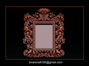 mirror frame 3d - cnc machine - 3d cn 3D Print Model