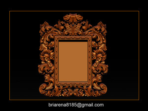mirror frame 3d - cnc machine - 3d cn 3D 프린트 모델