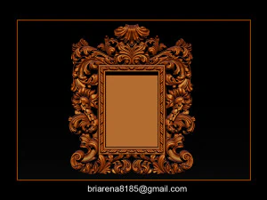 mirror frame 3d - cnc machine - 3d cn 3D Print Model