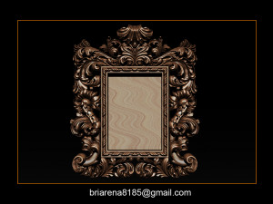 mirror frame 3d - cnc machine - 3d cn 3D 프린트 모델