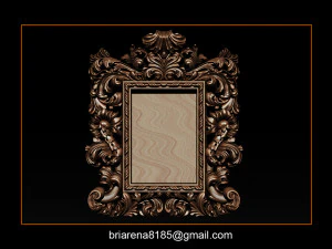 mirror frame 3d - cnc machine - 3d cn 3D Print Model