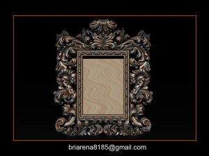 mirror frame 3d - cnc machine - 3d cn 3D Print Model