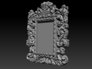mirror frame 3d - cnc machine - 3d cn 3D 프린트 모델