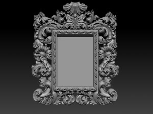 mirror frame 3d - cnc machine - 3d cn 3D 프린트 모델