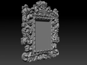 mirror frame 3d - cnc machine - 3d cn 3D Print Model