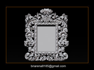 mirror frame 3d - cnc machine - 3d cn 3D 프린트 모델
