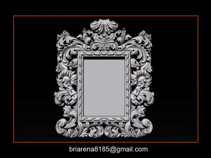 mirror frame 3d - cnc machine - 3d cn 3D Print Model