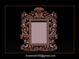 mirror frame 3d - cnc machine - 3d cn 3D 프린트 모델