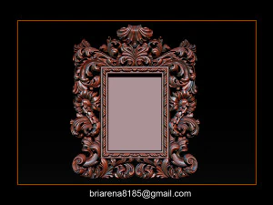mirror frame 3d - cnc machine - 3d cn 3D Print Model