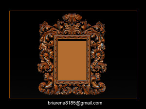 mirror frame 3d - cnc machine - 3d cn 3D 프린트 모델