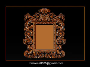 mirror frame 3d - cnc machine - 3d cn 3D Print Model