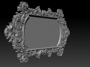 mirror frame 3d - cnc machine - 3d cnc Model Cetak 3D