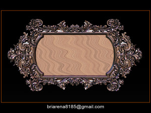mirror frame 3d - cnc machine - 3d cnc Model Cetak 3D