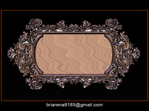 mirror frame 3d - cnc machine - 3d cnc 3D Print Model