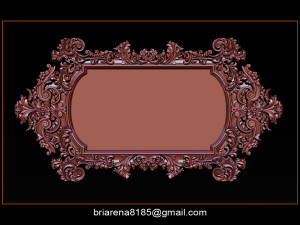 mirror frame 3d - cnc machine - 3d cnc Model Cetak 3D
