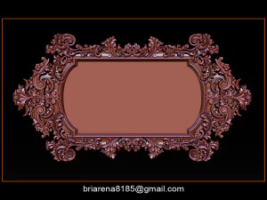 mirror frame 3d - cnc machine - 3d cnc 3D Print Model