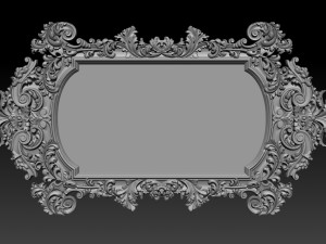 mirror frame 3d - cnc machine - 3d cnc Model Cetak 3D