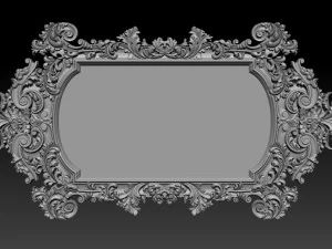 mirror frame 3d - cnc machine - 3d cnc 3D Print Model