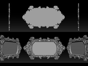 mirror frame 3d - cnc machine - 3d cnc 3Dプリントモデル