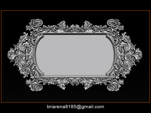 mirror frame 3d - cnc machine - 3d cnc Model Cetak 3D