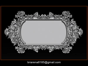 mirror frame 3d - cnc machine - 3d cnc 3D Print Model