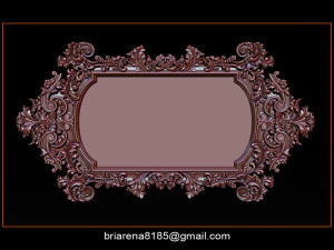 mirror frame 3d - cnc machine - 3d cnc 3D Print Model