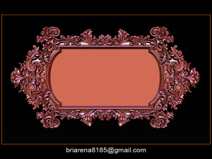 mirror frame 3d - cnc machine - 3d cnc Model Cetak 3D