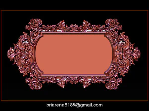 mirror frame 3d - cnc machine - 3d cnc 3D Print Model