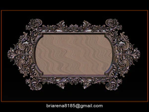 mirror frame 3d - cnc machine - 3d cnc 3D Print Model