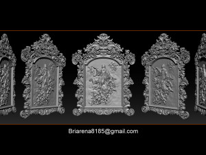 mirror frame 3d - cnc machine - 3d cnc 3D Print Model