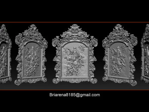mirror frame 3d - cnc machine - 3d cnc 3D Print Model