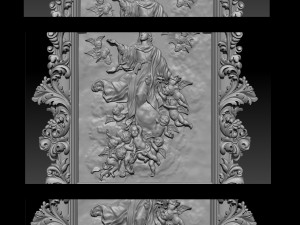 mirror frame 3d - cnc machine - 3d cnc 3D Print Model