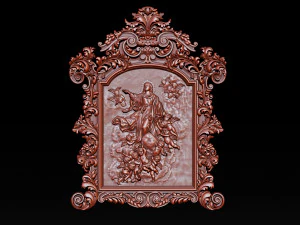 mirror frame 3d - cnc machine - 3d cnc 3D Print Model