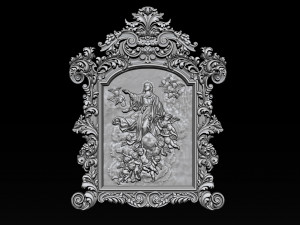 mirror frame 3d - cnc machine - 3d cnc 3D Print Model