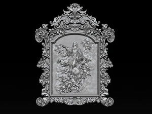 mirror frame 3d - cnc machine - 3d cnc 3D Print Model