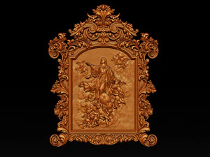 mirror frame 3d - cnc machine - 3d cnc 3D Print Model