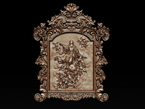 mirror frame 3d - cnc machine - 3d cnc 3D Print Model